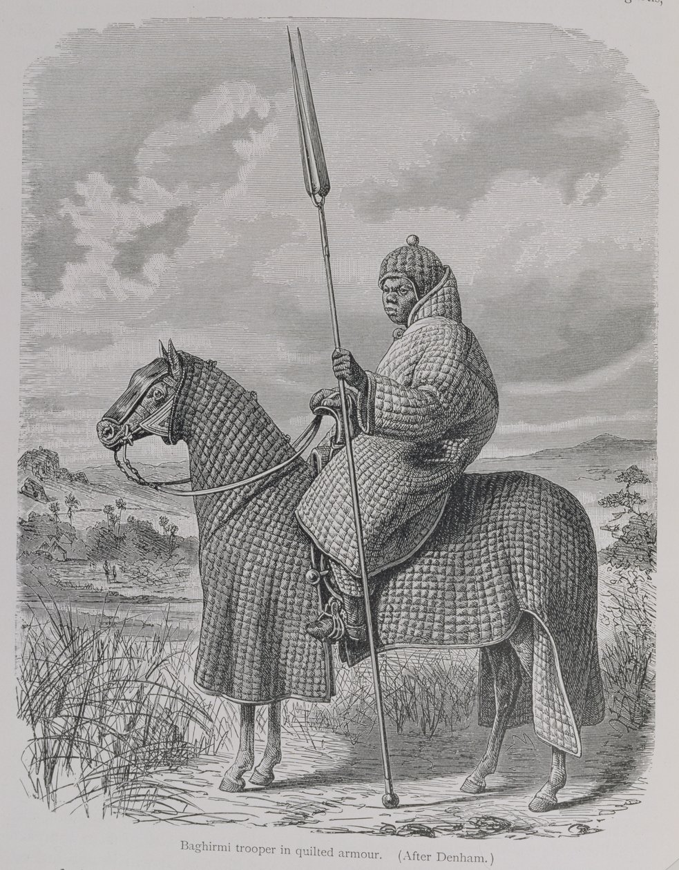 Cavaliere Baghirmi in armatura imbottita, da 