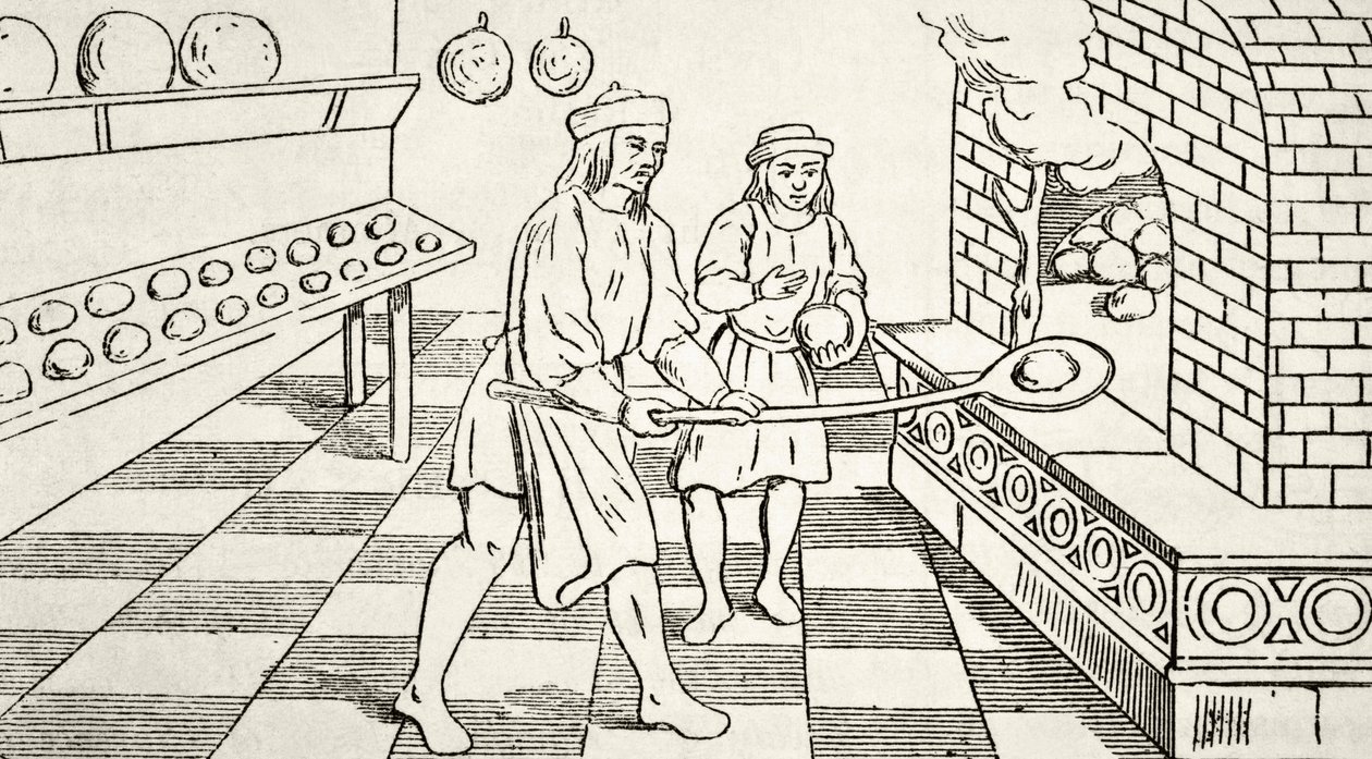 Cottura del pane nel XV secolo, da 