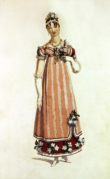 Abito da ballo, tavola di moda da Ackermann