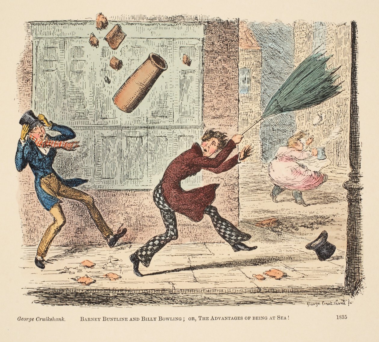 Barney Buntline e Billy Bowling; o, I vantaggi di essere in mare, pub. 1835 da English School