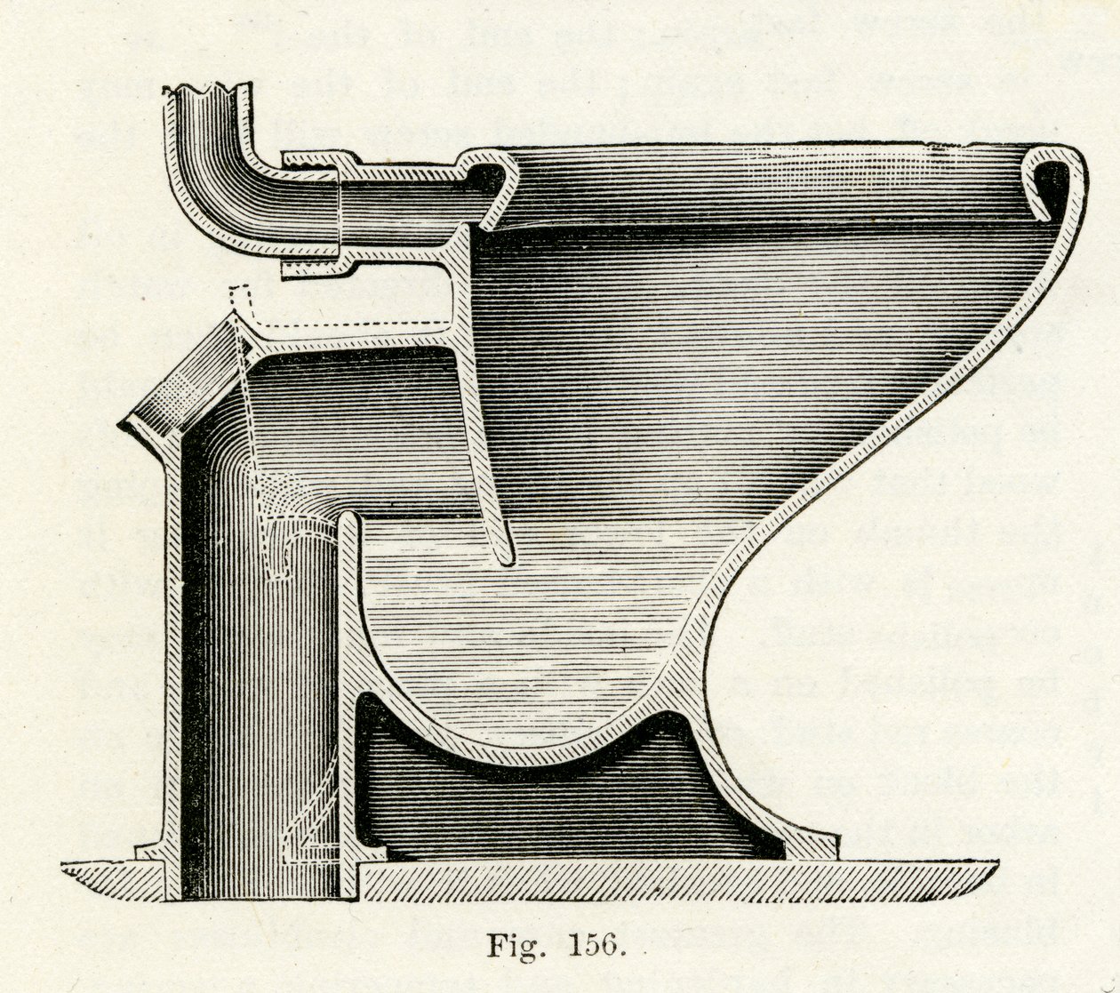 Water closet a azione diretta brevettato da Baziers, 1870 da English School