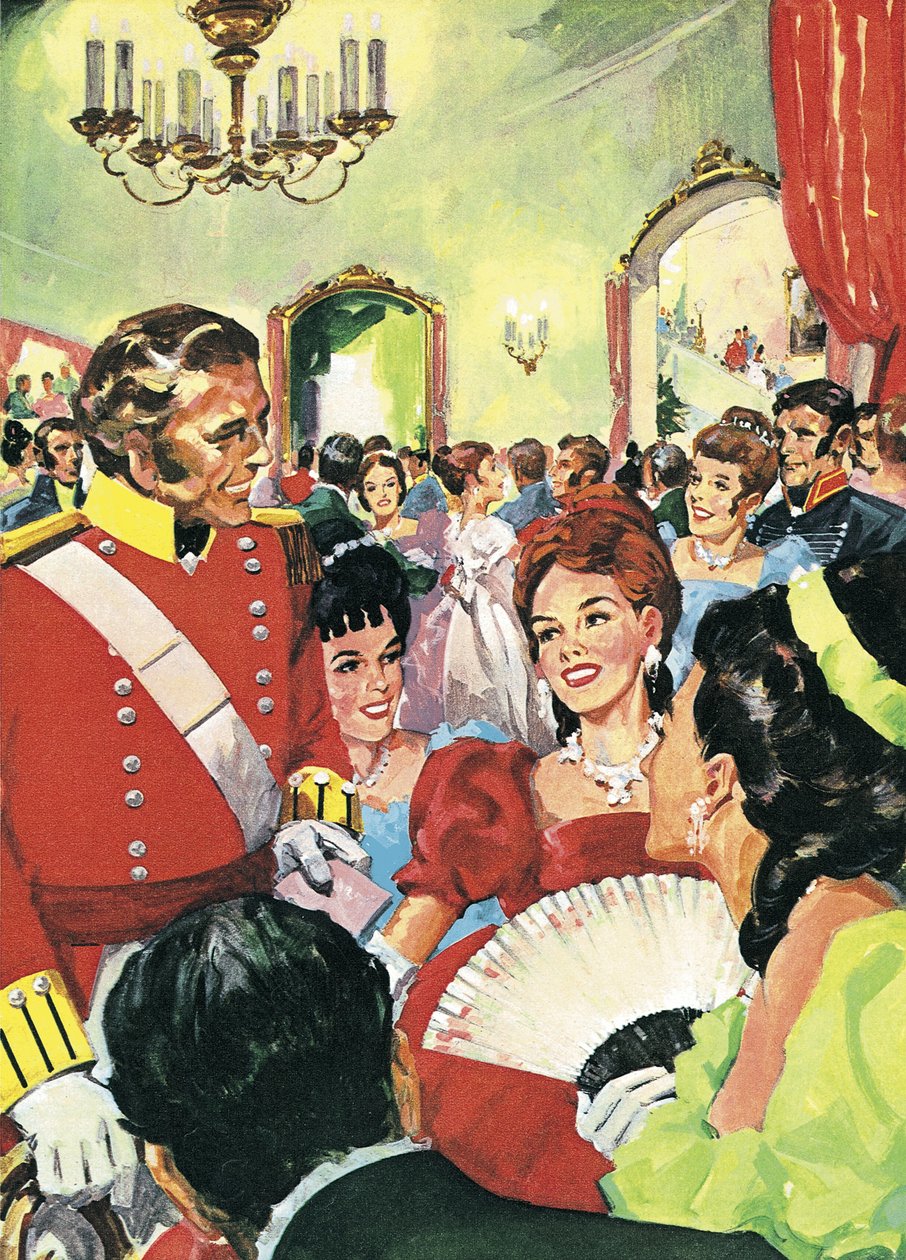 Siate gentili con la povera Becky! Una scena tratta da Vanity Fair di William Makepeace Thackeray da English School
