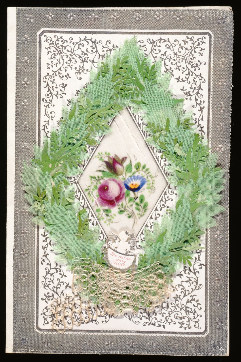 Sii mio solo mio, biglietto di San Valentino, c.1830 da English School