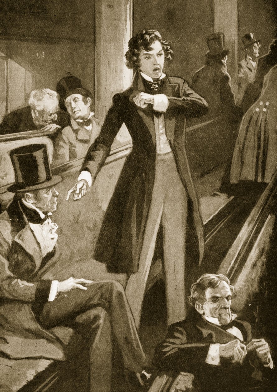 Benjamin Disraeli fa il suo primo discorso alla Camera da English School