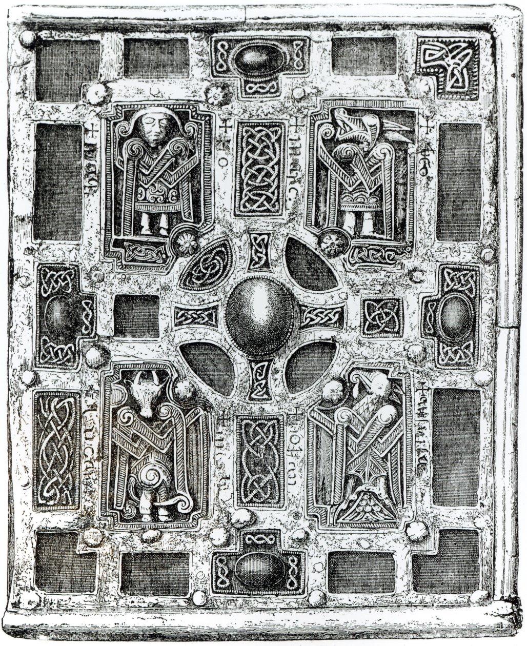 Book-Shrine o Cumdach di Molaise, c.1001-1025 da English School