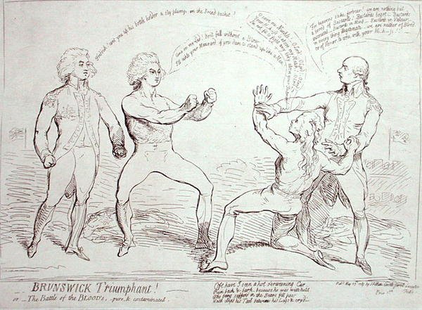 Brunswick Trionfante! pubblicato da J. Aitken nel 1789 da English School