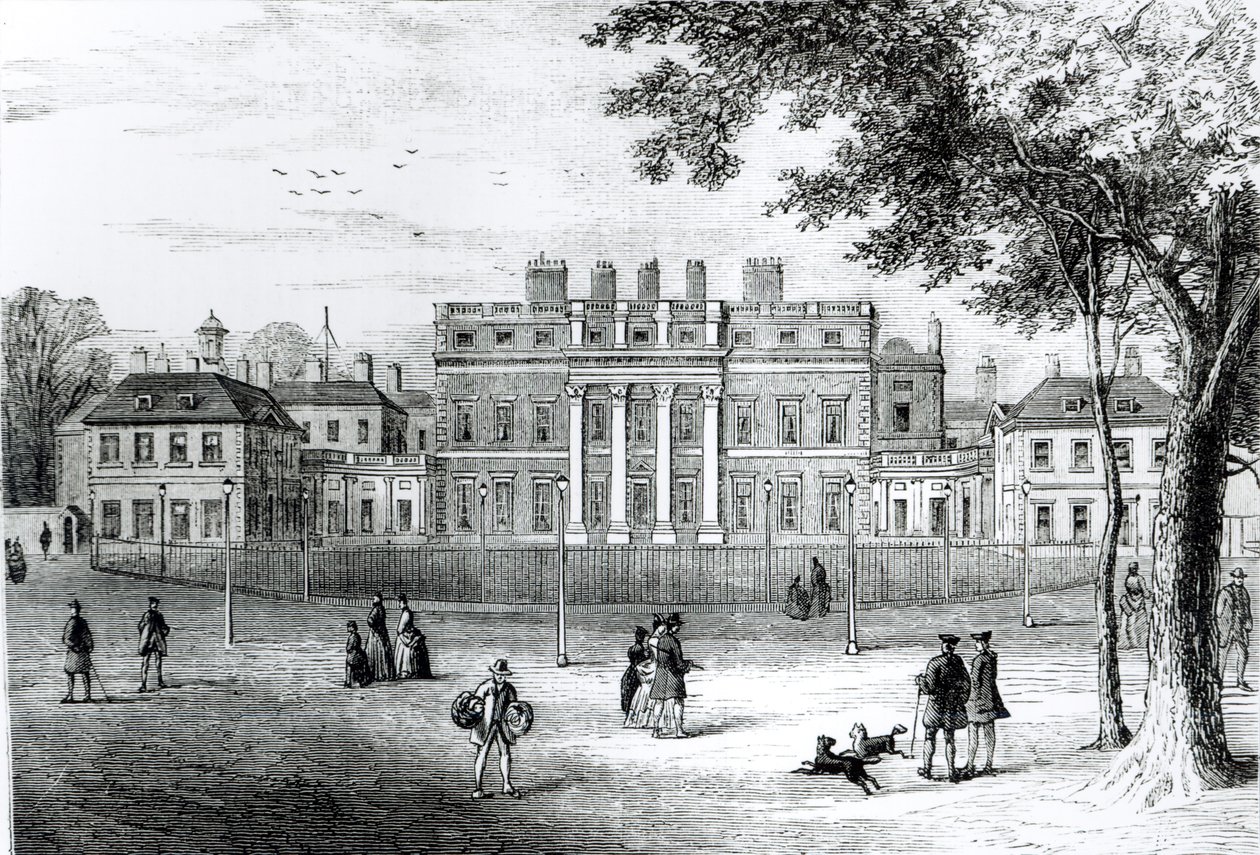Buckingham House nel 1775, da 