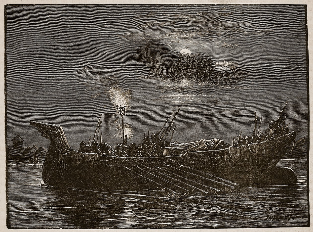 Sepoltura del re Enrico, illustrazione da Cassells Illustrated History of England da English School