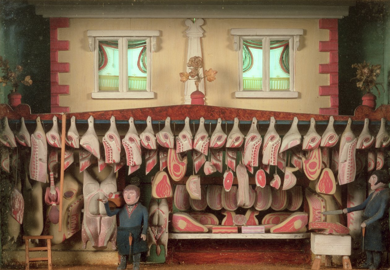 Macelleria (rilievo dipinto) da English School