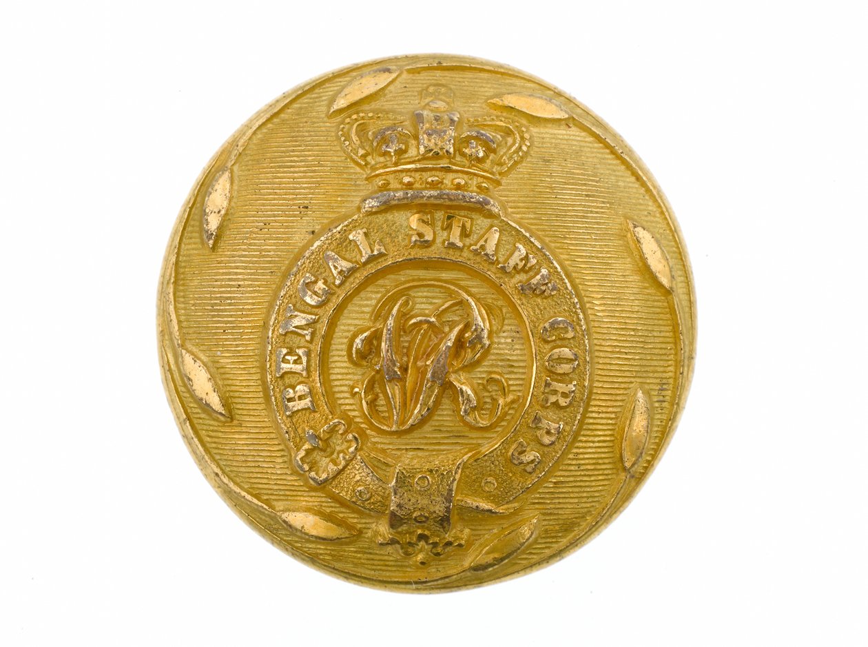 Bottone, Bengal Staff Corps, 1861-1876 da English School