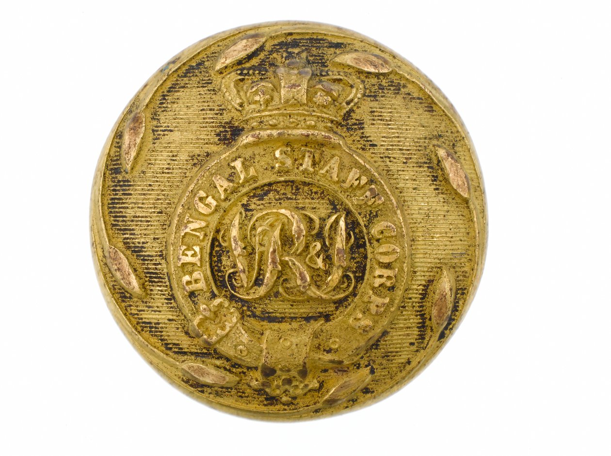 Bottone, Bengal Staff Corps, 1876-1891 da English School