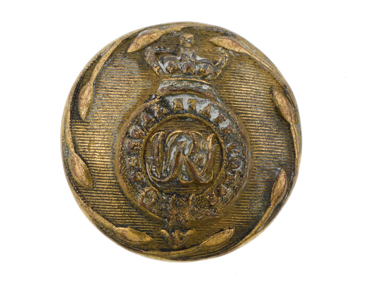 Bottone, Corpo di Stato Maggiore del Bengala, 1876-1891 da English School