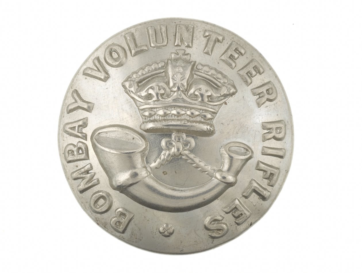 Bottone, Bombay Volunteer Rifles, prima del 1901 da English School