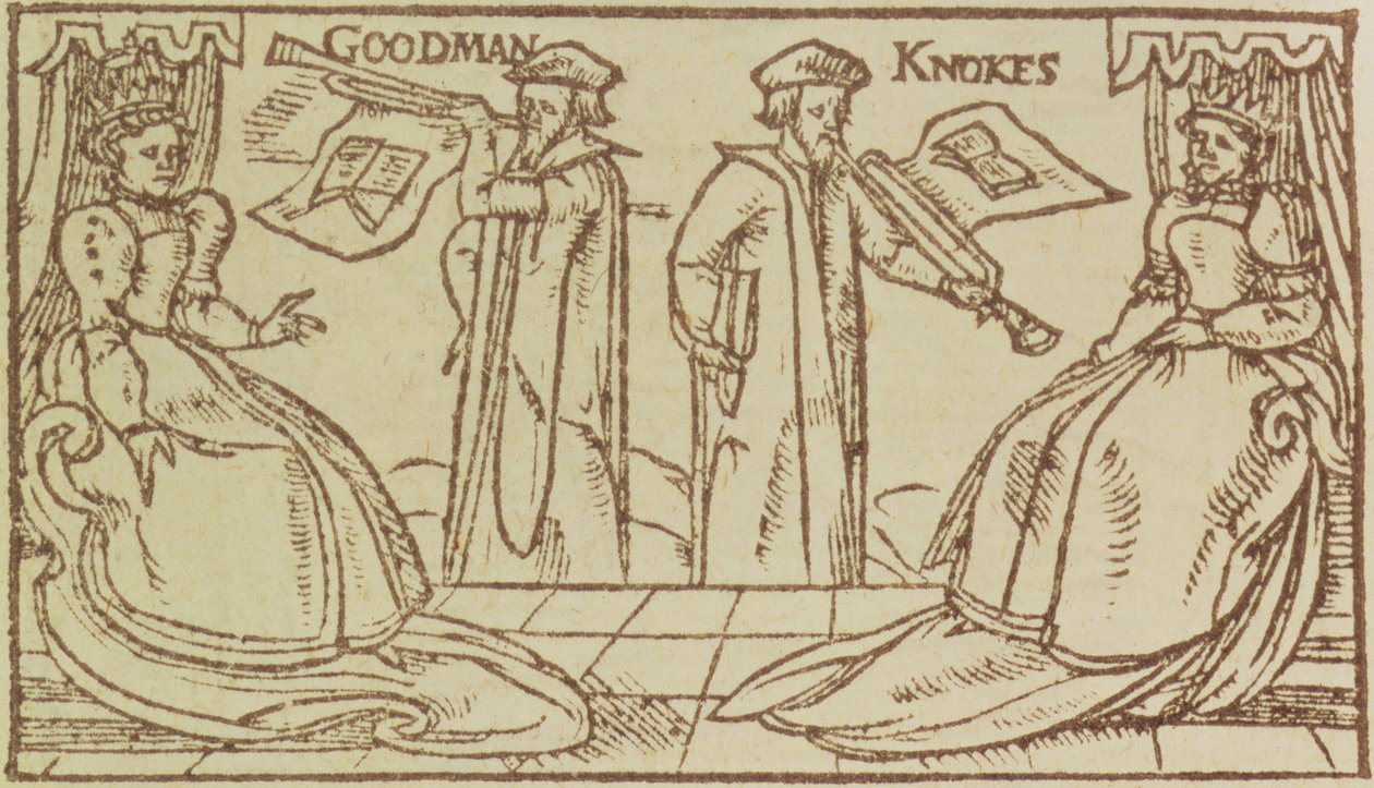 John Knox e Christopher Goodman arringano la regina Maria di Scozia da English School