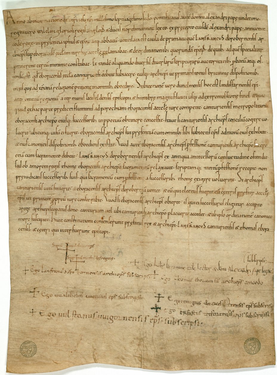 Accordo di Winchester, 1072 da English School