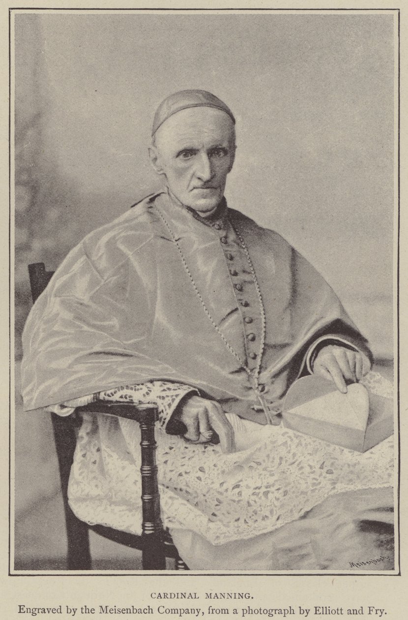 Il cardinale Manning (incisione) da English School
