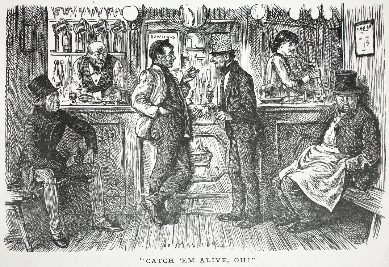 Prendeteli vivi oh!, illustrazione da Punch da English School