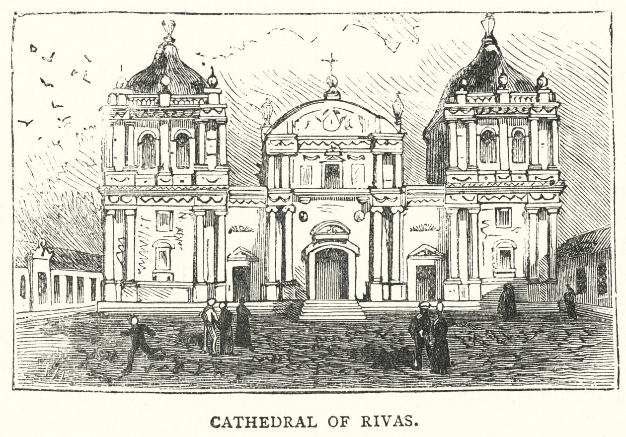 Cattedrale di Rivas (incisione) da English School