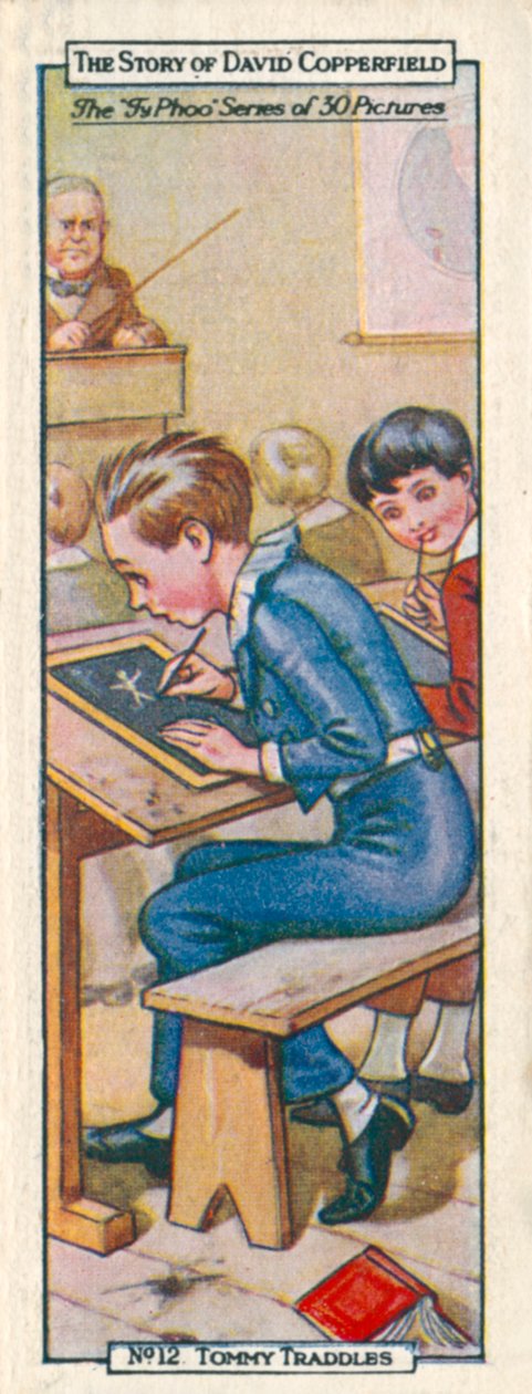 Personaggi di David Copperfield: Tommy Traddles (litografia a colori) da English School