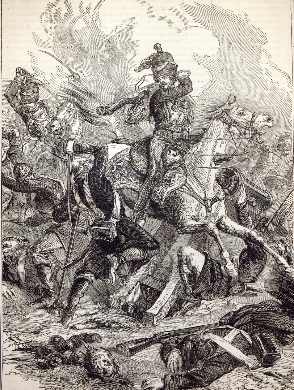 Carica della Brigata Leggera, illustrazione da 