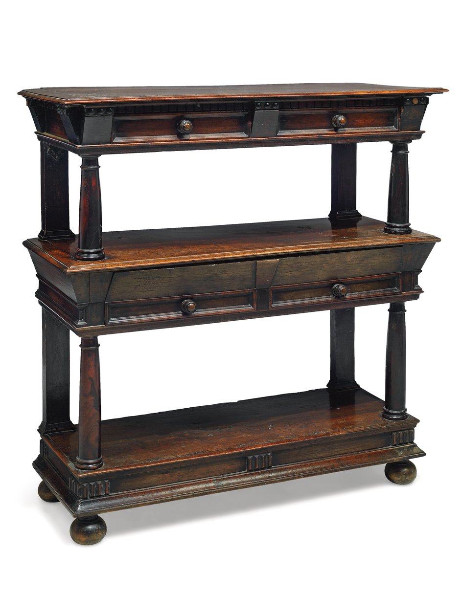 Credenza di corte di Carlo II, fine XVII secolo da English School