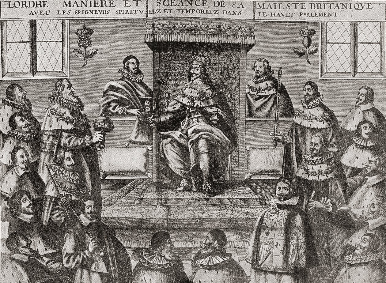 Carlo I nella Camera dei Lord nel 1648, da 