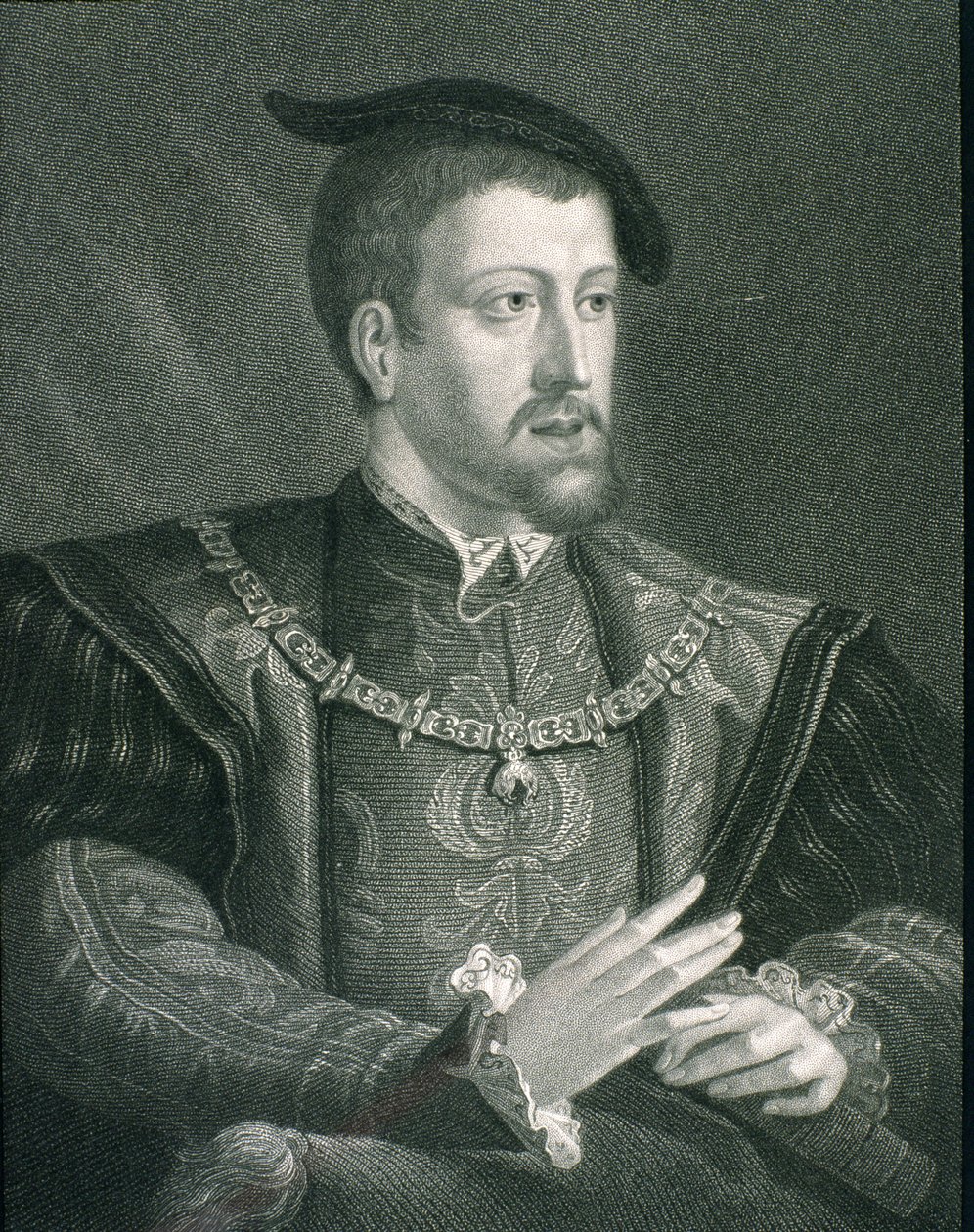 Carlo V (1500-58) Imperatore del Sacro Romano Impero e Re di Spagna, da 