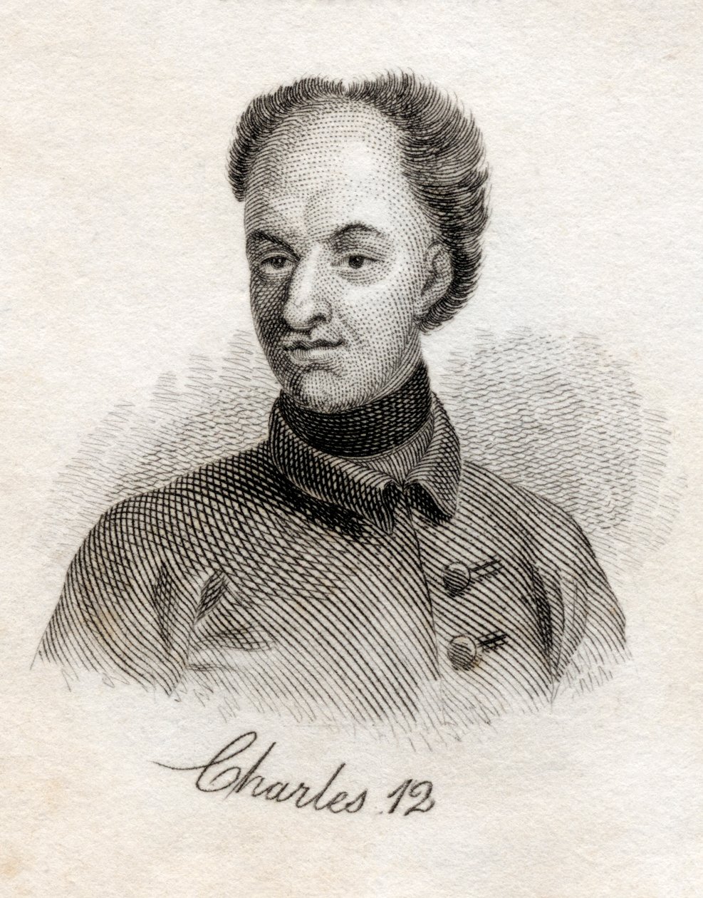 Carlo XII, re di Svezia, da Crabbs Historical Dictionary, pubblicato nel 1825 da English School