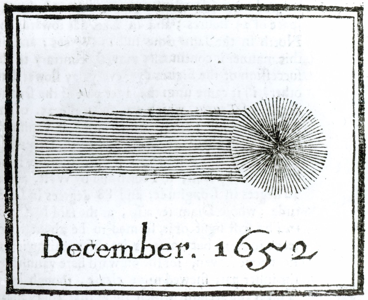 Cometa di Charles, dicembre 1652 da English School