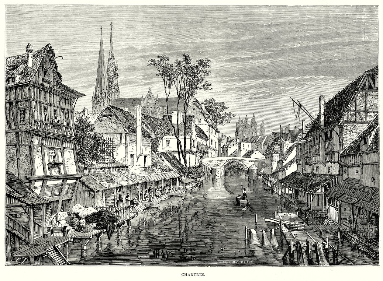 Chartres (incisione) da English School