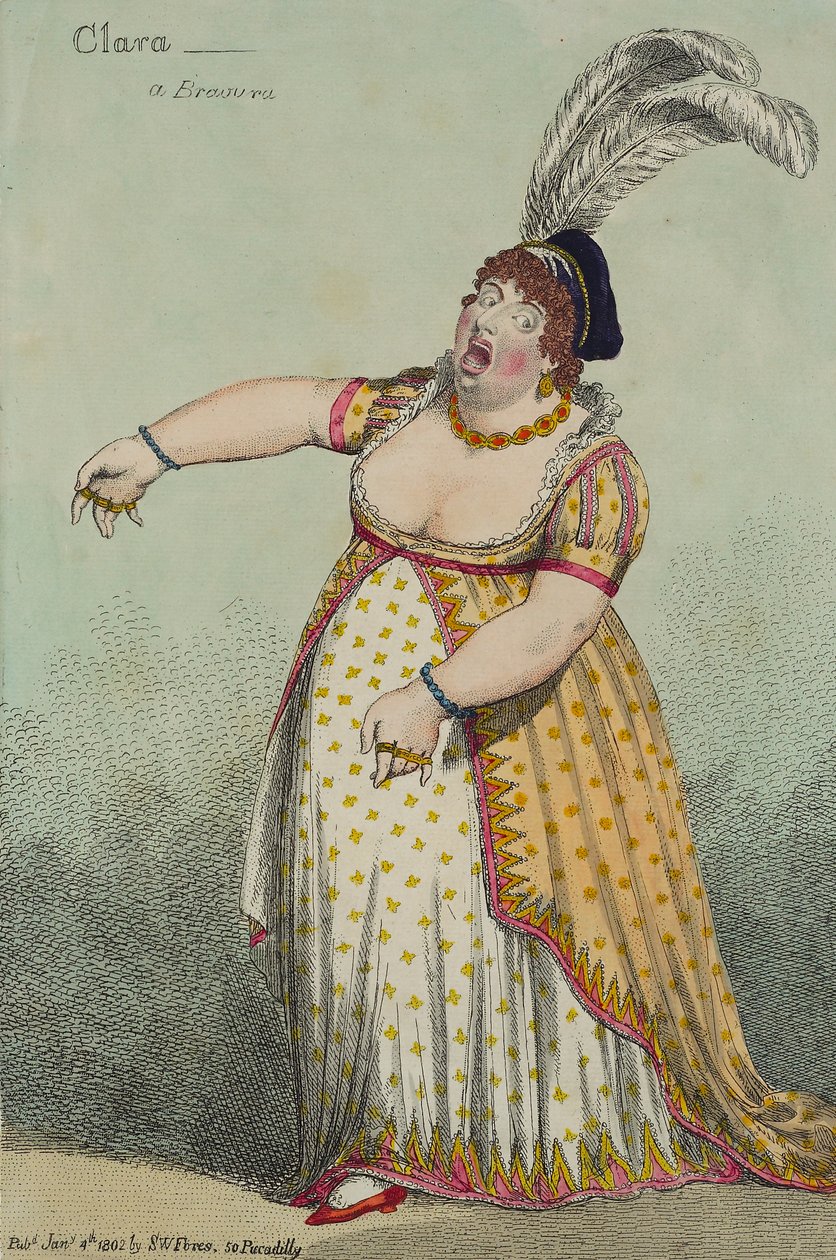 Clara: Una Bravura, 1802 da English School