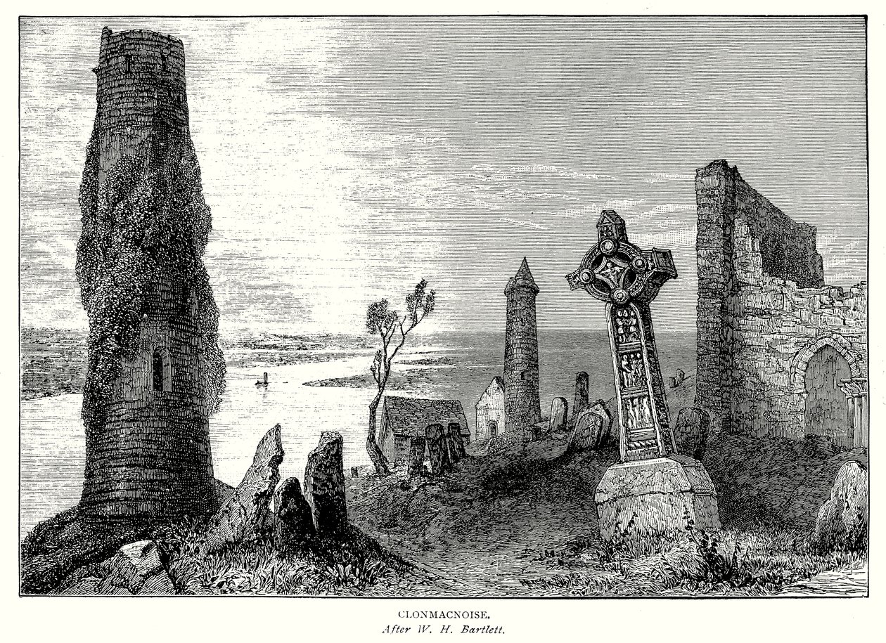 Clonmachnoise (incisione) da English School