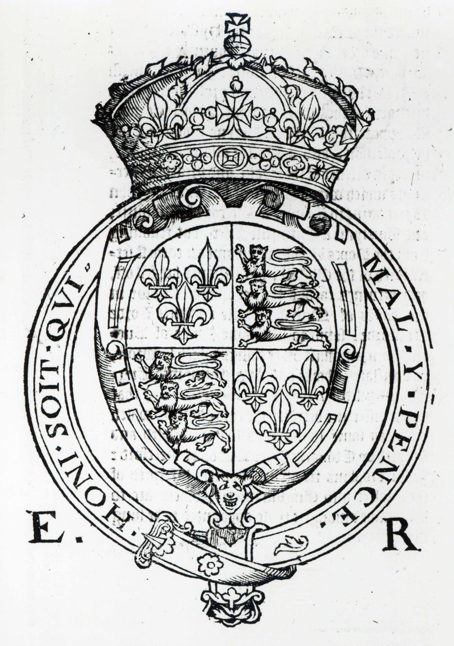 Stemma della regina Elisabetta I da English School