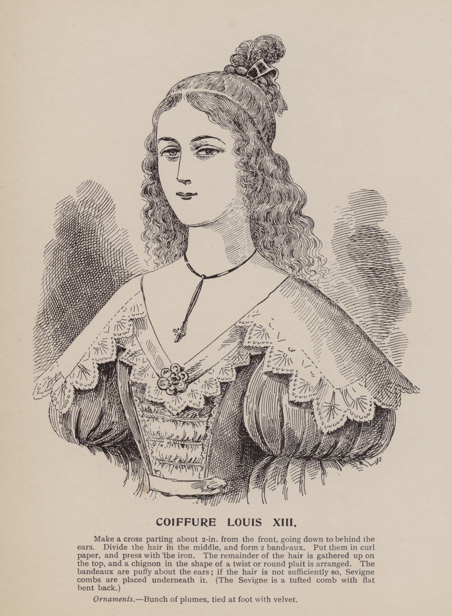 Acconciatura di Luigi XIII (incisione) da English School