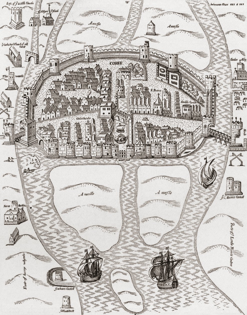 Cork, Contea di Cork, Irlanda nel 1633, da 