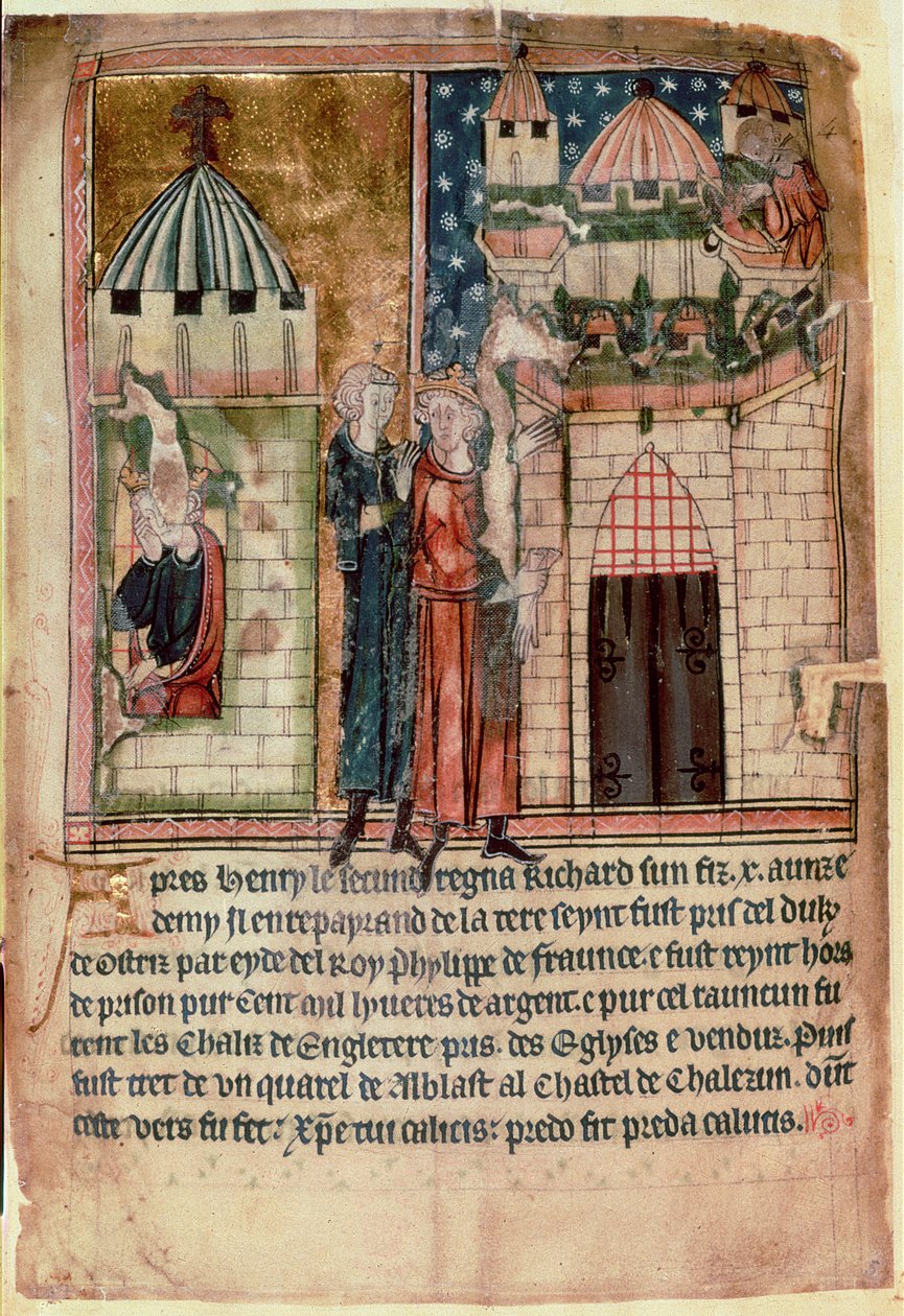 Due scene della vita di Riccardo I, da 