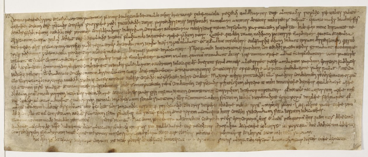 Cotton Augustus ii 18, lettera di Wealdhere (c.704) da English School