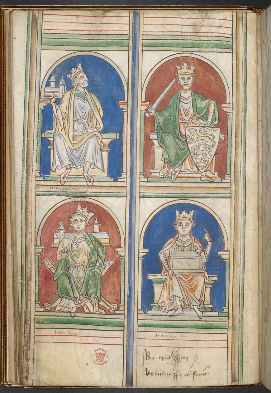 Cotton Claudius D VI f.9v Quattro Re d