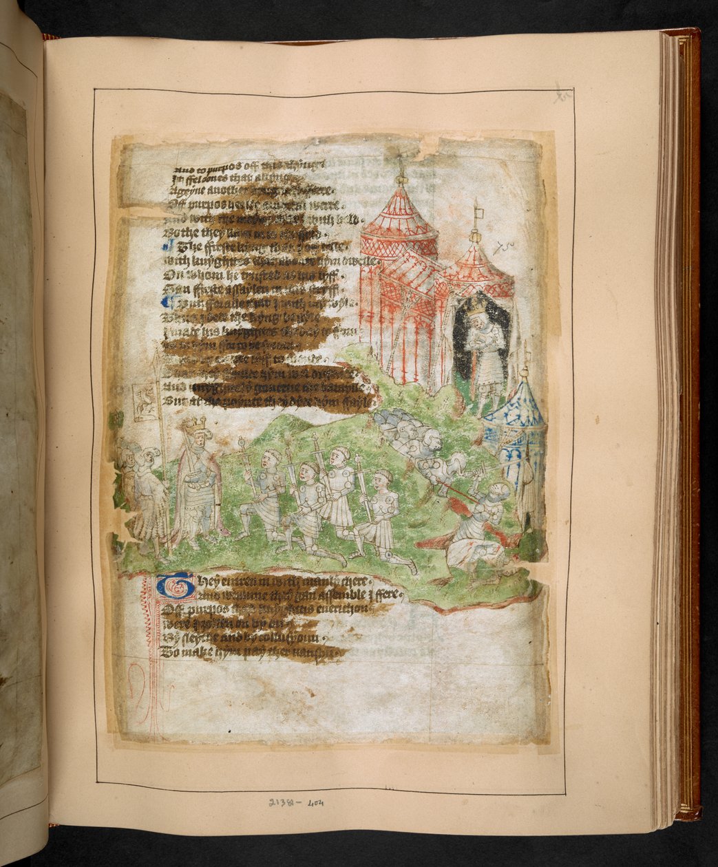 Cotton MS Tiberius A VII/1 fol. 75r, fine XV secolo da English School