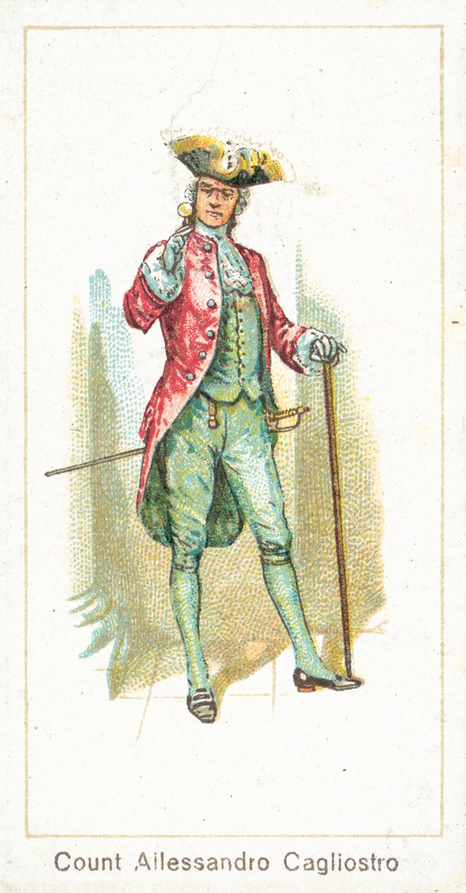 Count Allessandro Cagliostro (chromolitho) da English School