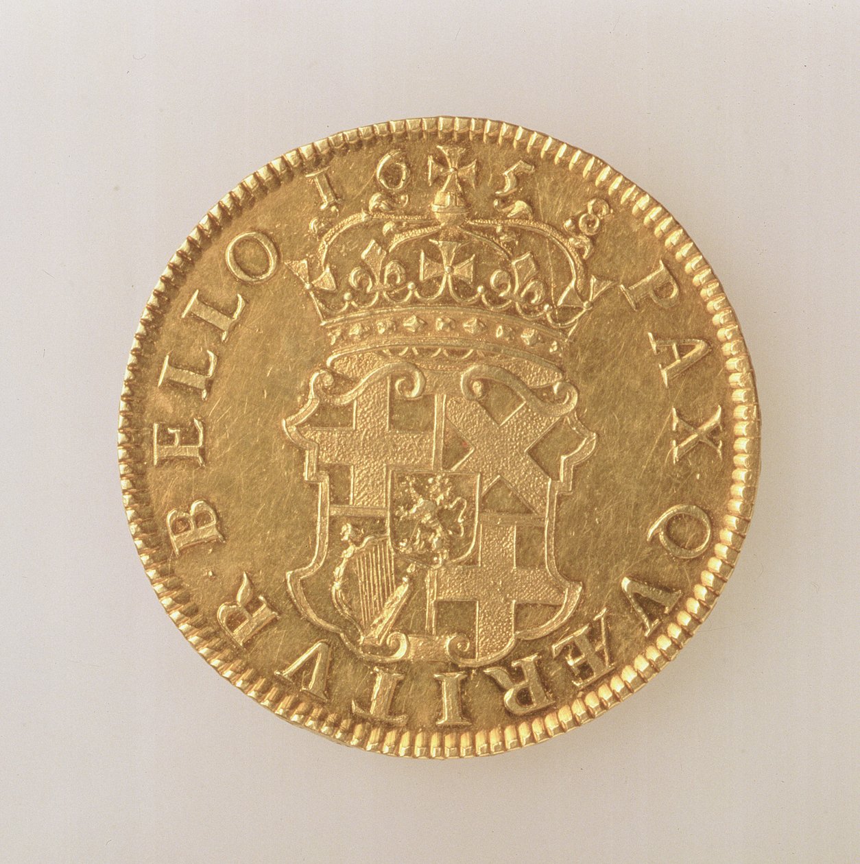 Corona di Oliver Cromwell (1599-1658), Zecca di Londra, 1658 (rovescio) da English School