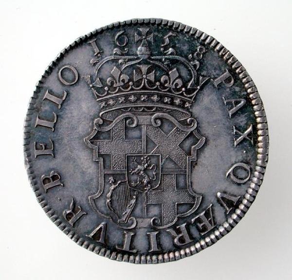 Corona di Oliver Cromwell (1599-1658), Zecca di Londra, 1658 (rovescio) da English School