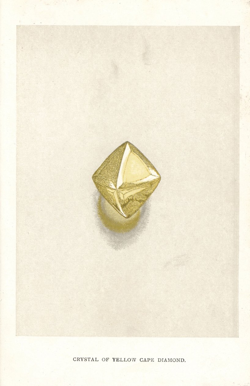 Cristallo di diamante Cape giallo, da 