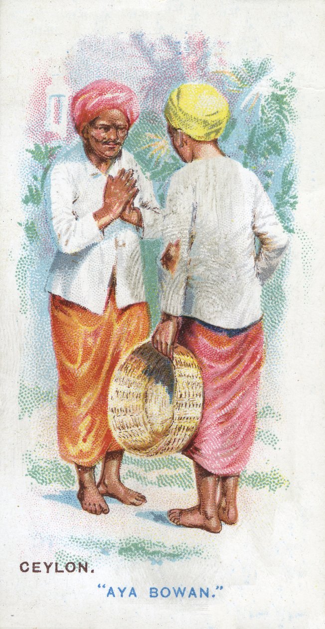 Saluto Consueto a Ceylon, 1907 da English School