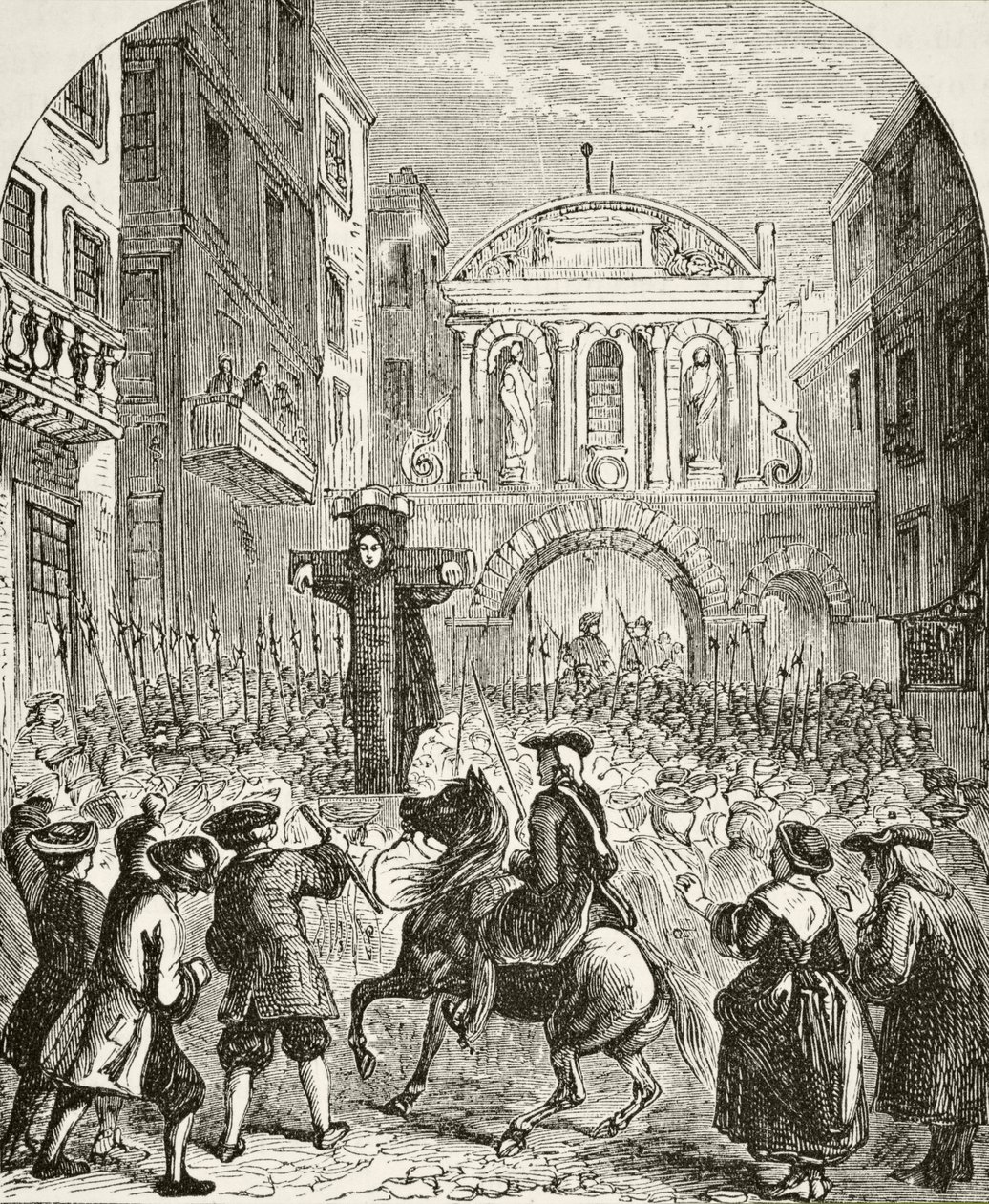 Daniel Defoe alla gogna al Temple Bar, da 