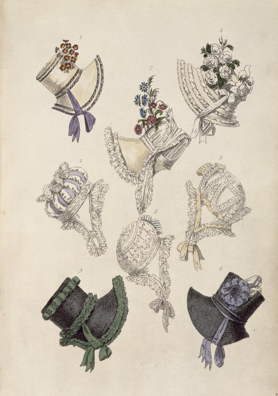 Cappellini da giorno, tavola di moda da Ackermann