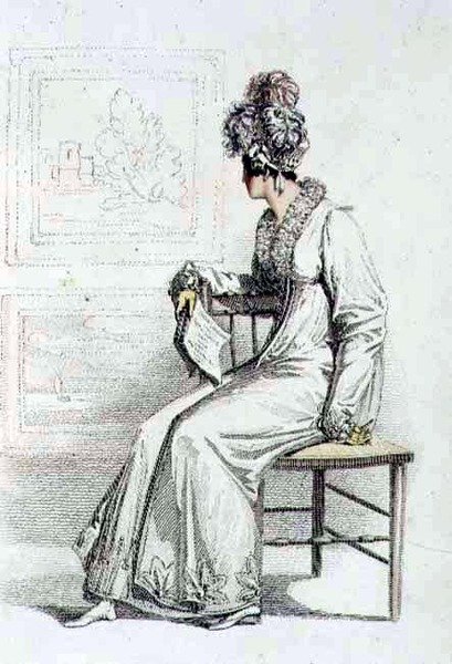 Abito da giorno, tavola di moda da Ackermann