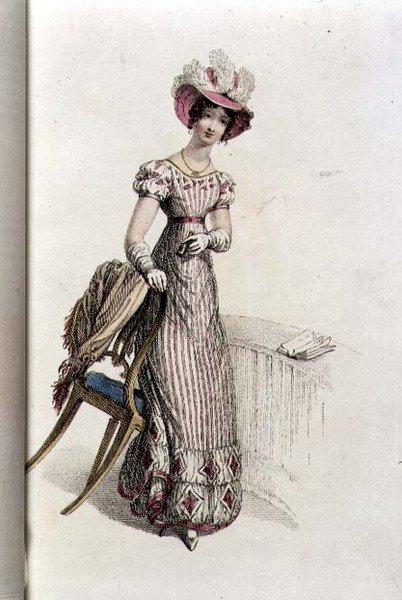Abito da giorno, tavola di moda da Ackermann