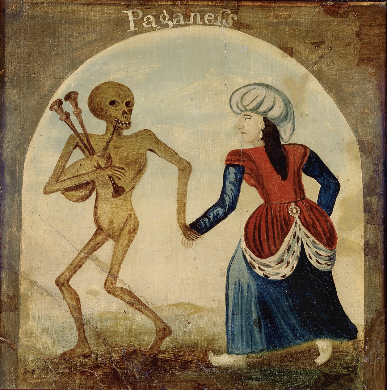 La morte che guida una donna pagana da English School