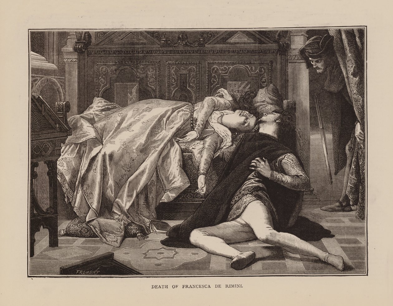 Morte di Francesca De Rimini (incisione) da English School